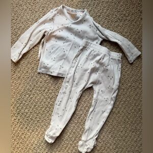 Zara Cream Baby Outfit with Subtle Print